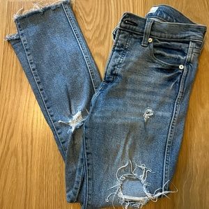 Gap High Rise Slim Straight Size 27